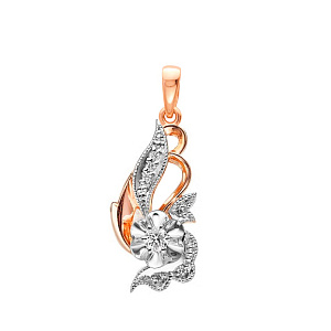 Подвеска из красного золота