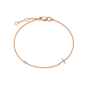 Браслет из красного золота с бриллиантами