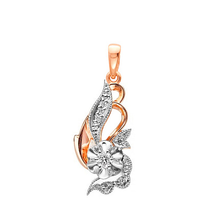 Подвеска из красного золота