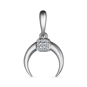 Подвеска из белого золота с бриллиантами