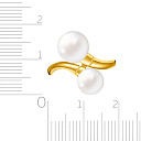 Кольцо из желтого золота с жемчугом