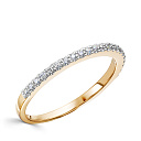 Кольцо из красного золота с бриллиантами