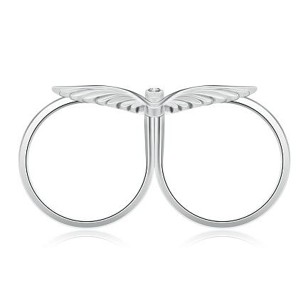 Кольцо из серебра с фианитом