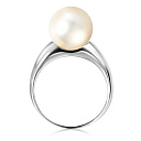 Кольцо из белого золота с жемчугом
