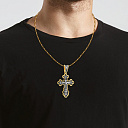 Крест из серебра с позолотой