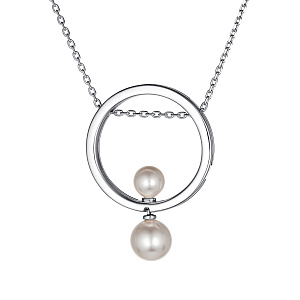 Колье из серебра с жемчугом