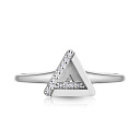 Кольцо из белого золота с бриллиантом