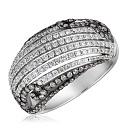 Кольцо из белого золота с бриллиантами