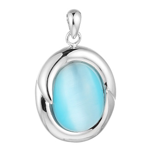 Подвеска из серебра с стеклом