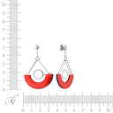 Серьги из серебра с эмалью