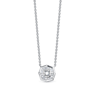 Колье из белого золота с бриллиантами