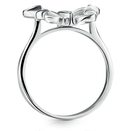 Кольцо из серебра с фианитом