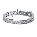 Кольцо из белого золота с бриллиантами