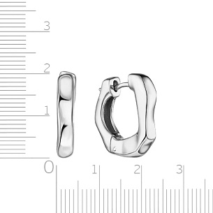 Серьги Конго из серебра