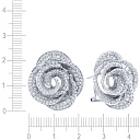 Серьги из белого золота с бриллиантами