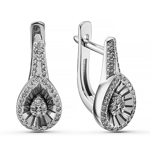 Серьги из белого золота