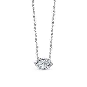 Колье из белого золота с бриллиантами