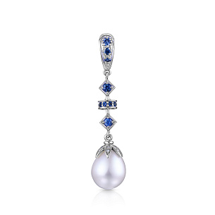 Подвеска из белого золота с жемчугом