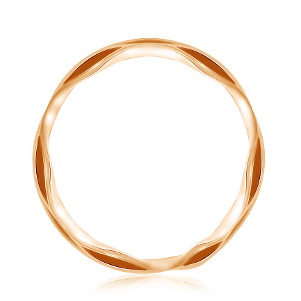 Кольцо из красного золота с фианитами Сваровски