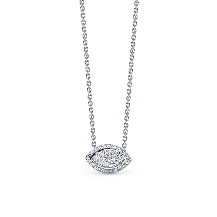 Колье из белого золота с бриллиантами