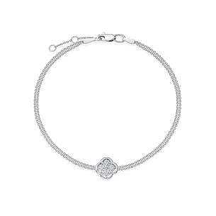 Браслет из белого золота с бриллиантом