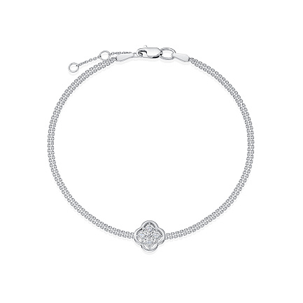 Браслет из белого золота с бриллиантами