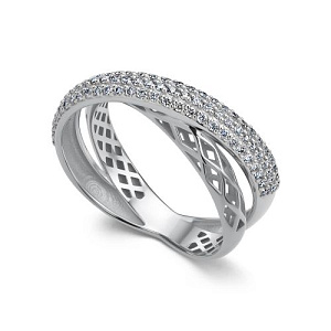 Кольцо из белого золота