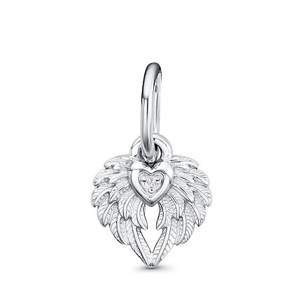 Подвеска из серебра с бриллиантом