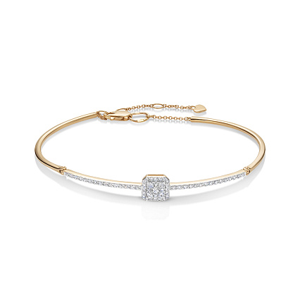 Браслет из красного золота с бриллиантами