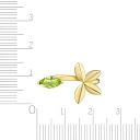 Кольцо из желтого золота с хризолитом