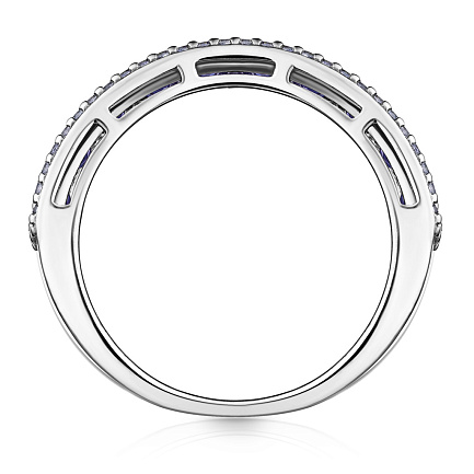 Кольцо из серебра с фианитом