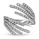 Кольцо из белого золота с бриллиантами