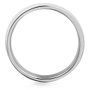 Кольцо обручальное гладкое из белого золота