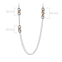 Колье из серебра с позолотой