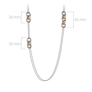 Колье из серебра с золочением