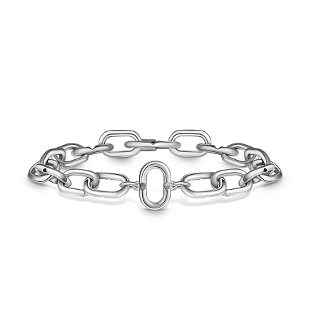 Браслет декоративный из серебра