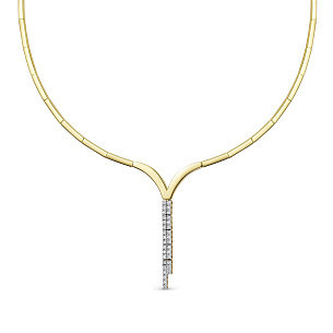 Колье из золота с бриллиантом