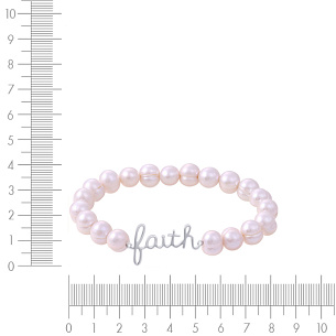 Браслет декоративный из серебра с жемчугом