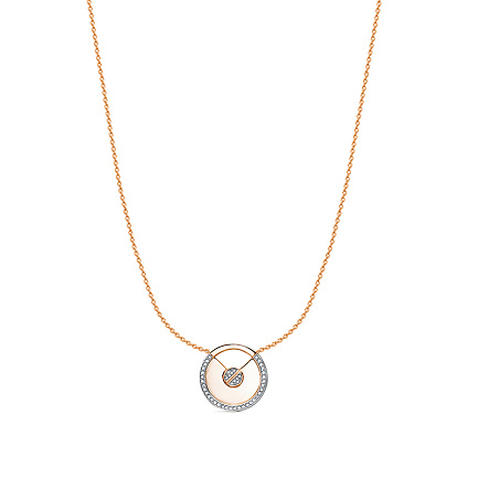 Колье из красного золота с бриллиантами