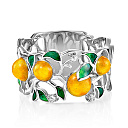 Кольцо из серебра с бриллиантами