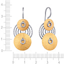 Серьги из серебра с позолотой