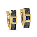 Серьги с английским замком из серебра