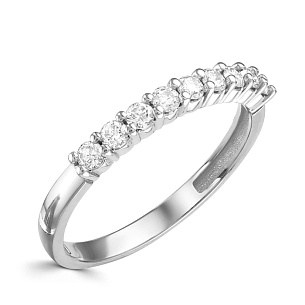 Кольцо из белого золота с бриллиантом