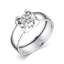 Кольцо из белого золота с бриллиантами