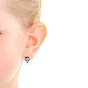 Серьги детские с английским замком