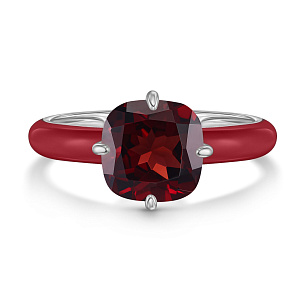 Кольцо из серебра с эмалью