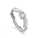 Кольцо из белого золота с бриллиантом