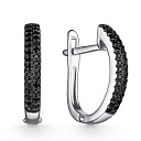 Серьги из белого золота с бриллиантами