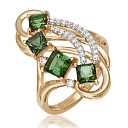 Кольцо из комбинированного золота с бриллиантами