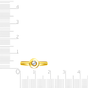 Кольцо из желтого золота с бриллиантом